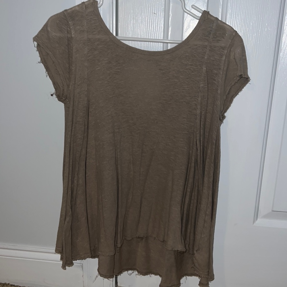 Free people green shirt